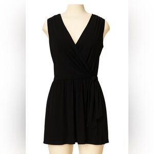 Annalee + Hope black faux wrap dress, small